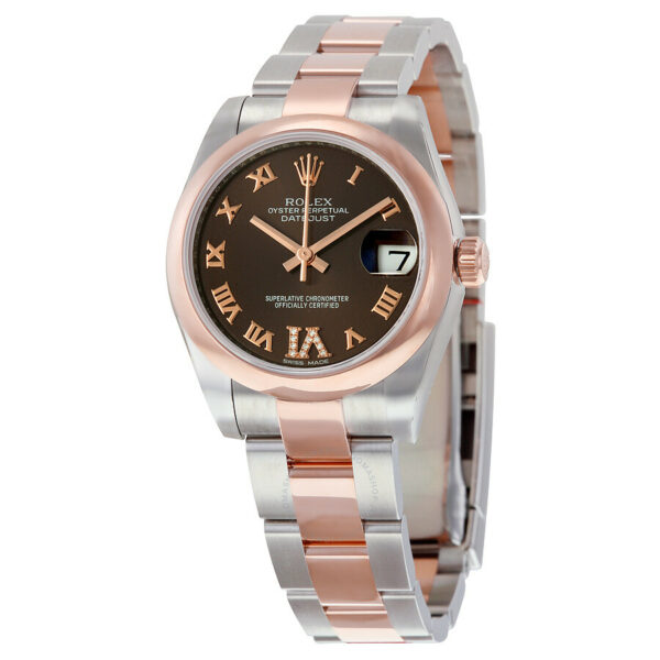 Rolex Datejust Lady 31 Chocolate Dial Stainless Steel and 18K Everose Gold Oyster Bracelet Automatic Watch 178241CHRDO - Image 2