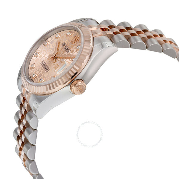 Rolex Datejust Lady 31 Pink Dial Stainless Steel and 18K Everose Gold Jubilee Bracelet Automatic Watch 178271PJDJ - Image 3