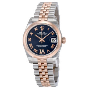 Rolex Datejust Lady 31 Purple Set With Diamonds Dial Stainless Steel and 18K Everose Gold Jubilee Bracelet Automatic Watch 178241PURDJ