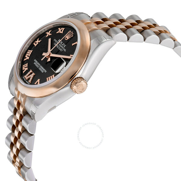 Rolex Datejust Lady 31 Purple Set With Diamonds Dial Stainless Steel and 18K Everose Gold Jubilee Bracelet Automatic Watch 178241PURDJ - Image 3