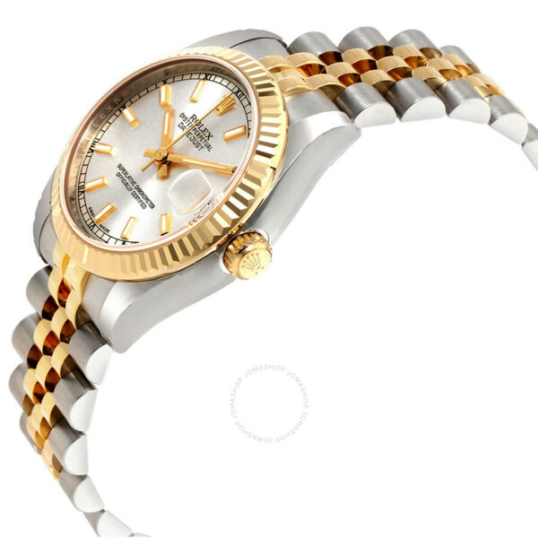 Rolex Datejust Lady 31 Silver Dial Stainless Steel and 18K Yellow Gold Jubilee Bracelet Automatic Watch 178273SSJ - Image 3
