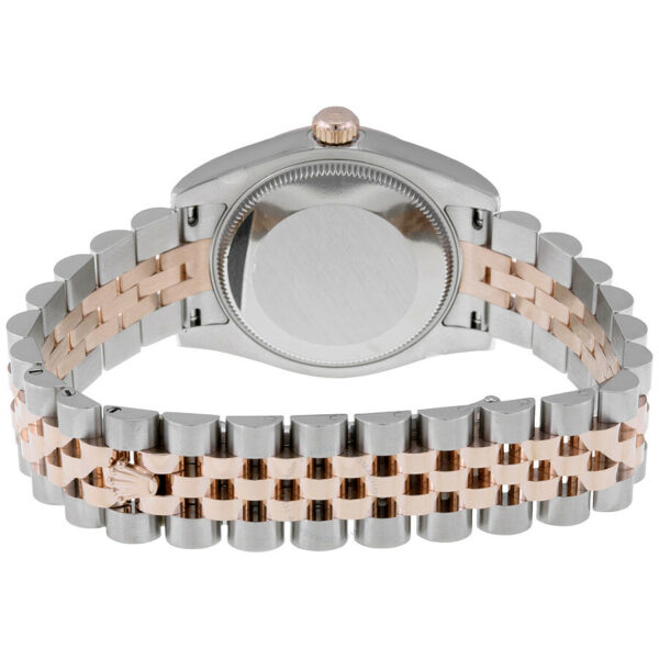 Rolex Datejust Lady 31 White Mother of Pearl Dial Stainless Steel and 18K Everose Gold Jubilee Bracelet Automatic Watch 178271MDJ - Image 4