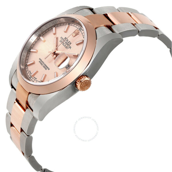 Rolex Datejust Pink Dial Stainless Steel and 18ct Everose Gold Automatic Watch 116201PSO - Image 3