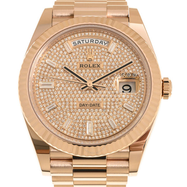 Rolex Day-Date 40 Pave Automatic Chronometer Men’s Watch M228235-0036