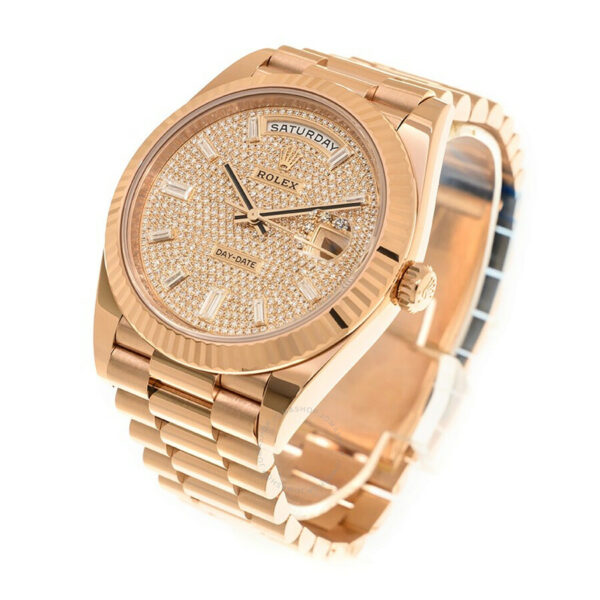 Rolex Day-Date 40 Pave Automatic Chronometer Men’s Watch M228235-0036 - Image 4
