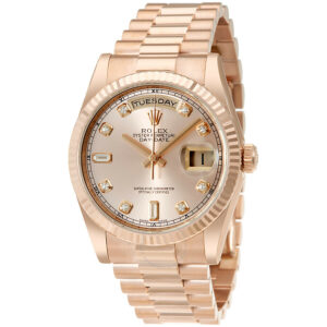 Rolex Day-Date Pink Dial 18K Everose Gold President Automatic Men’s Watch 118235PDP