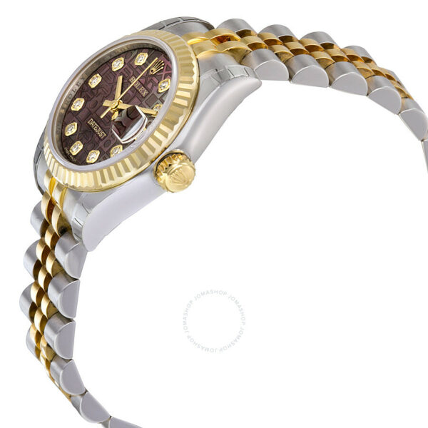 Rolex Lady Datejust 26 Black Mother of Pearl Dial Stainless Steel and 18K Yellow Gold Jubilee Bracelet Automatic Watch 179173BMJDJ - Image 3
