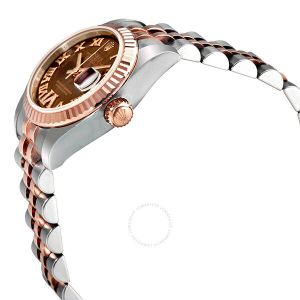 Rolex Lady Datejust 26 Chocolate Brown Dial Stainless Steel and 18K Everose Gold Jubilee Bracelet Automatic Watch 179171CHRDJ - Image 3