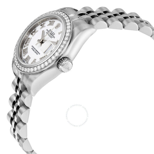 Rolex Lady Datejust 26 White Dial Stainless Steel Jubilee Bracelet Automatic Watch 179384WRJ - Image 3