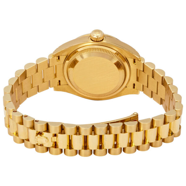Rolex Lady-Datejust 28 Liliac Dial 18K Yellow Gold President Automatic Ladies Watch 279138LISRDP - Image 4