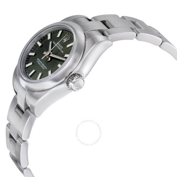 Rolex Lady Oyster Perpetual 26 Olive Green Dial Stainless Steel Oyster Bracelet Automatic Watch 176200OVSO - Image 3