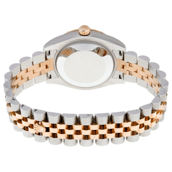 Rolex Oyster Perpetual Datejust 31 Black Mother of Pearl Dial Stainless Steel and 18K Everose Gold Jubilee Bracelet Automatic Ladies Watch 178341BKMDJ - Image 4