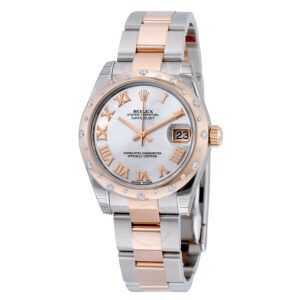 Rolex Oyster Perpetual Datejust 31 Mother of Pearl Dial Stainless Steel and 18K Everose Gold Bracelet Automatic Ladies Watch 178341MRO