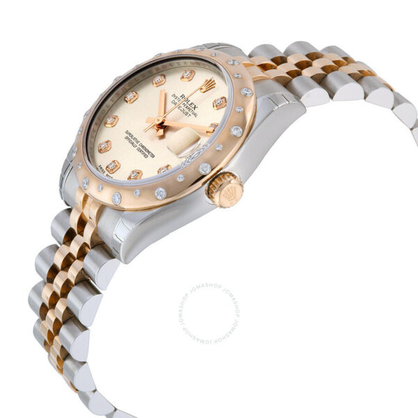 Rolex Oyster Perpetual Datejust 31 Silver Dial Stainless Steel and 18K Everose Gold Jubilee Bracelet Automatic Ladies Watch 178341SDJ - Image 3