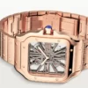 santos de cartier skeleton dial large model rose gold model whsa0016 watch 4901 kxnpy
