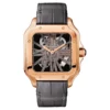 santos de cartier skeleton dial large model rose gold model whsa0016 watch 8890 f6krq