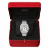 santos de cartier watch large model automatic movement steel interchangeable metal and leather braceletswssa0018 5109 rvbrr