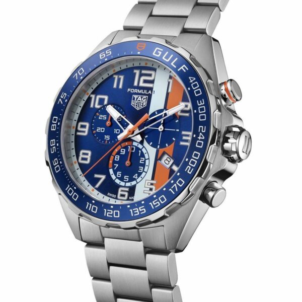 tag heuer formula 1 chronograph x gulf 43mm mens watch caz101at ba0842 8568 nqx1j