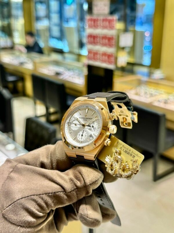 vacheron constantin overseas chronograph 5500v000r b074 42 5 mm pink gold watch 2589 oqhgu