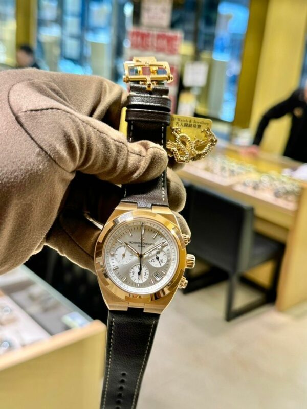 vacheron constantin overseas chronograph 5500v000r b074 42 5 mm pink gold watch 9429 9h1xo